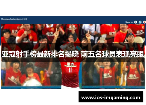 亚冠射手榜最新排名揭晓 前五名球员表现亮眼